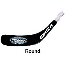 round toe hockey stick blade Hockey stick blade with round toe